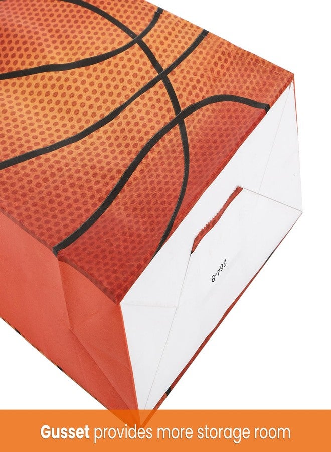 Elsjoy 48 Pack 4 Styles Sports Party Favor Bags for Football Baseball Basketball Soccer, Sports Themed Paper Gift Bags with Handle, Small Goodie Treat Bag for Birthday, Party Supplies - Image 4